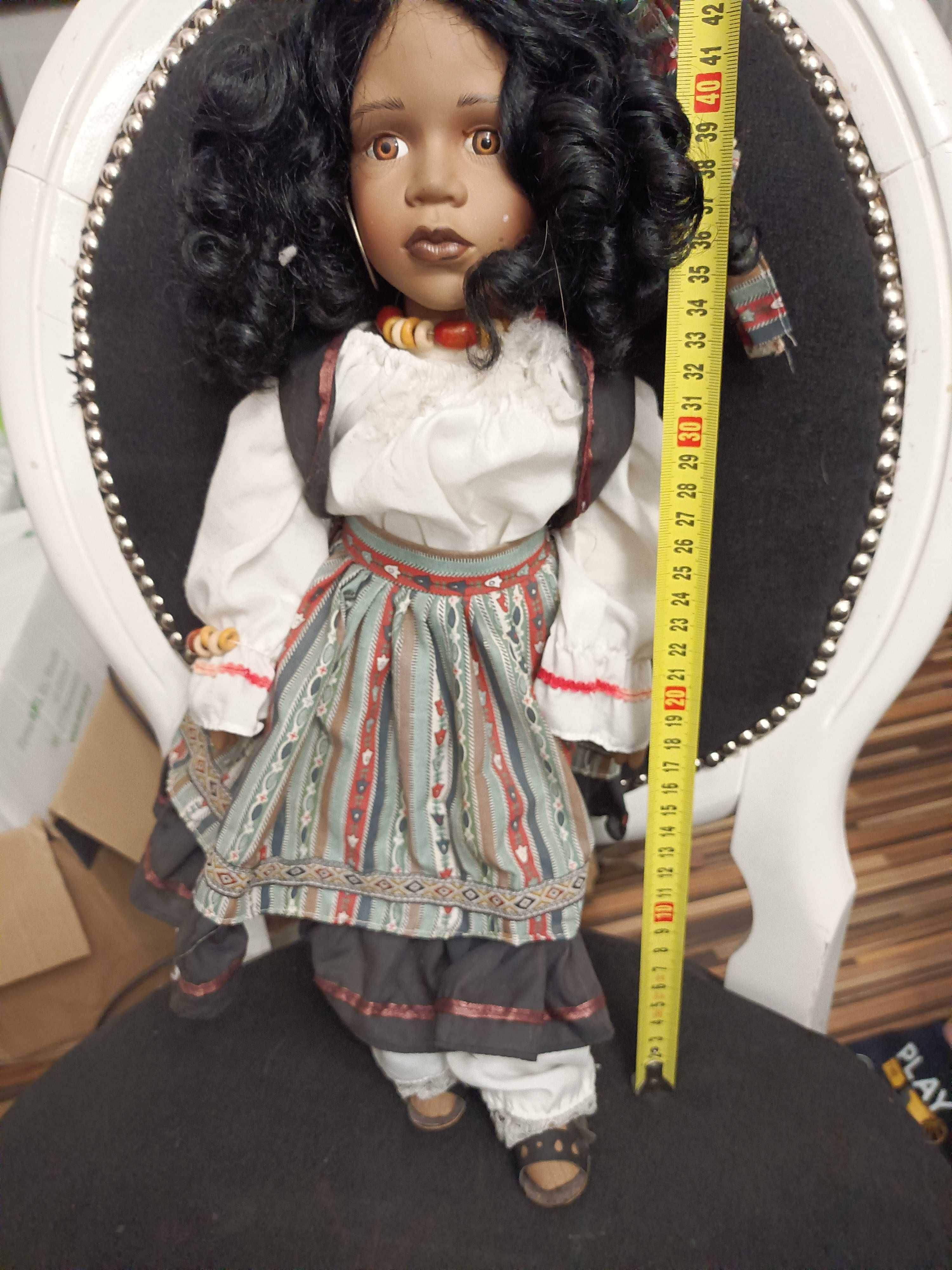 Stara,duża, porcelanowa lalka z sygnaturą Myrzynka
