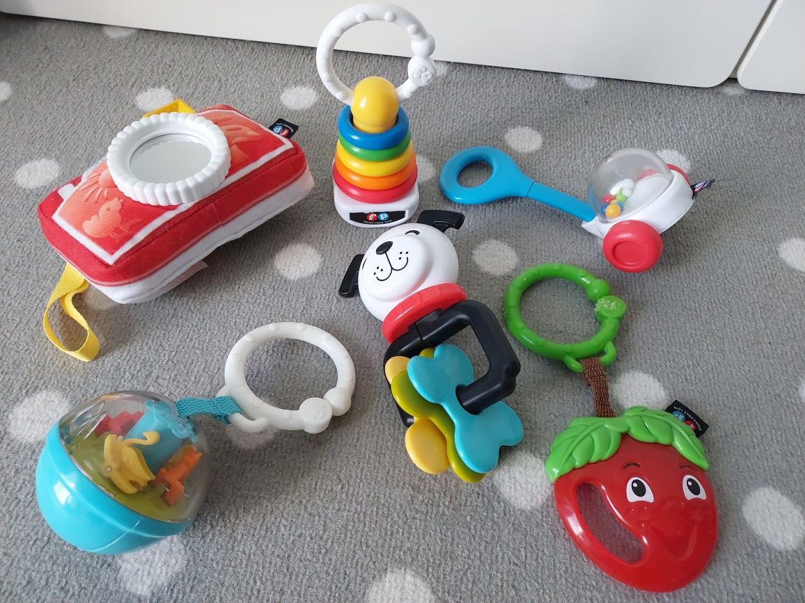 Zestaw fisher price zawieszki i grzechotki