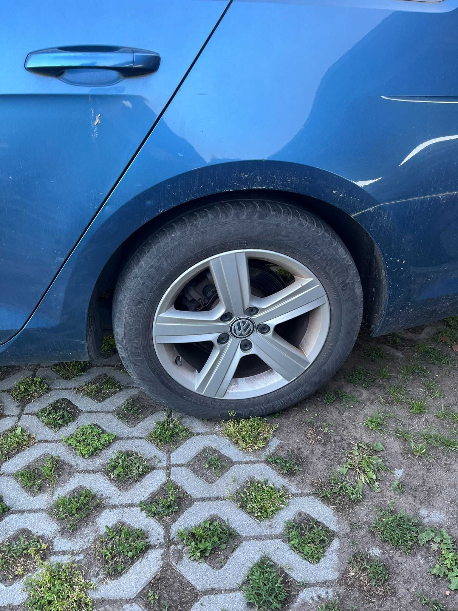 koła felgi alu aluminiowe z oponami lato vw golf vii 7 caddy touran