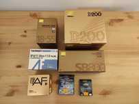 Nikon D200 zestaw – body, lampa, obiektywy, karty pamięci
