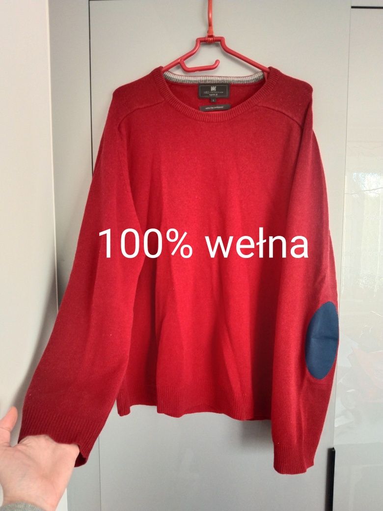 Wełniany sweter męski