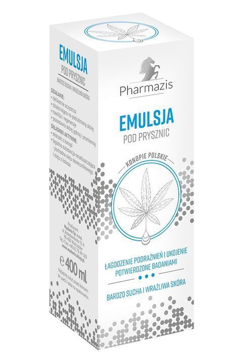Emulsja Płyn pod prysznic i do kąpieli PHARMAZIS 400ml Konopie polskie