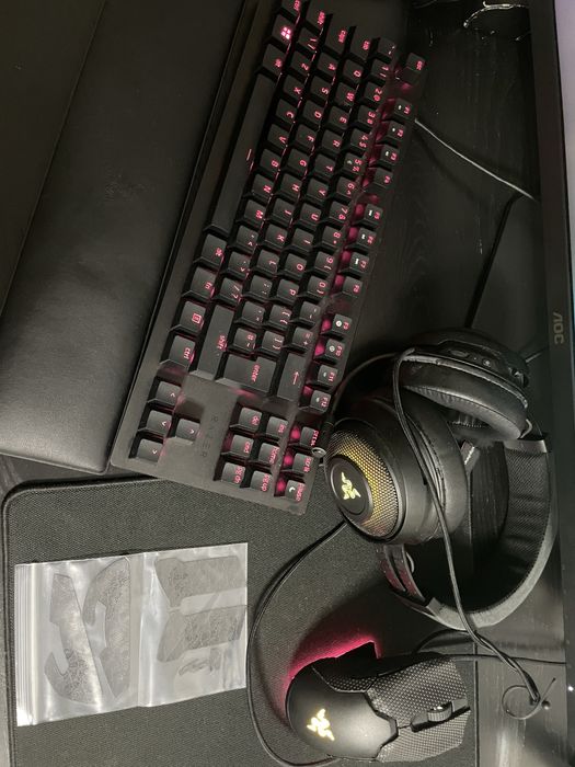 Razer Huntsman Tournament Edition + Kraken Ultimate + Viper Ultimate