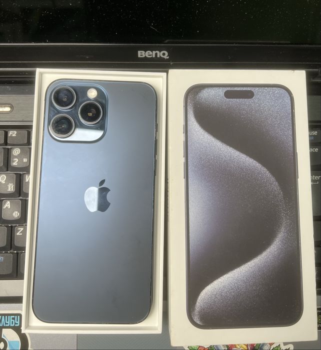 Продам iphone 15 pro max blue Titanium 256GB есім