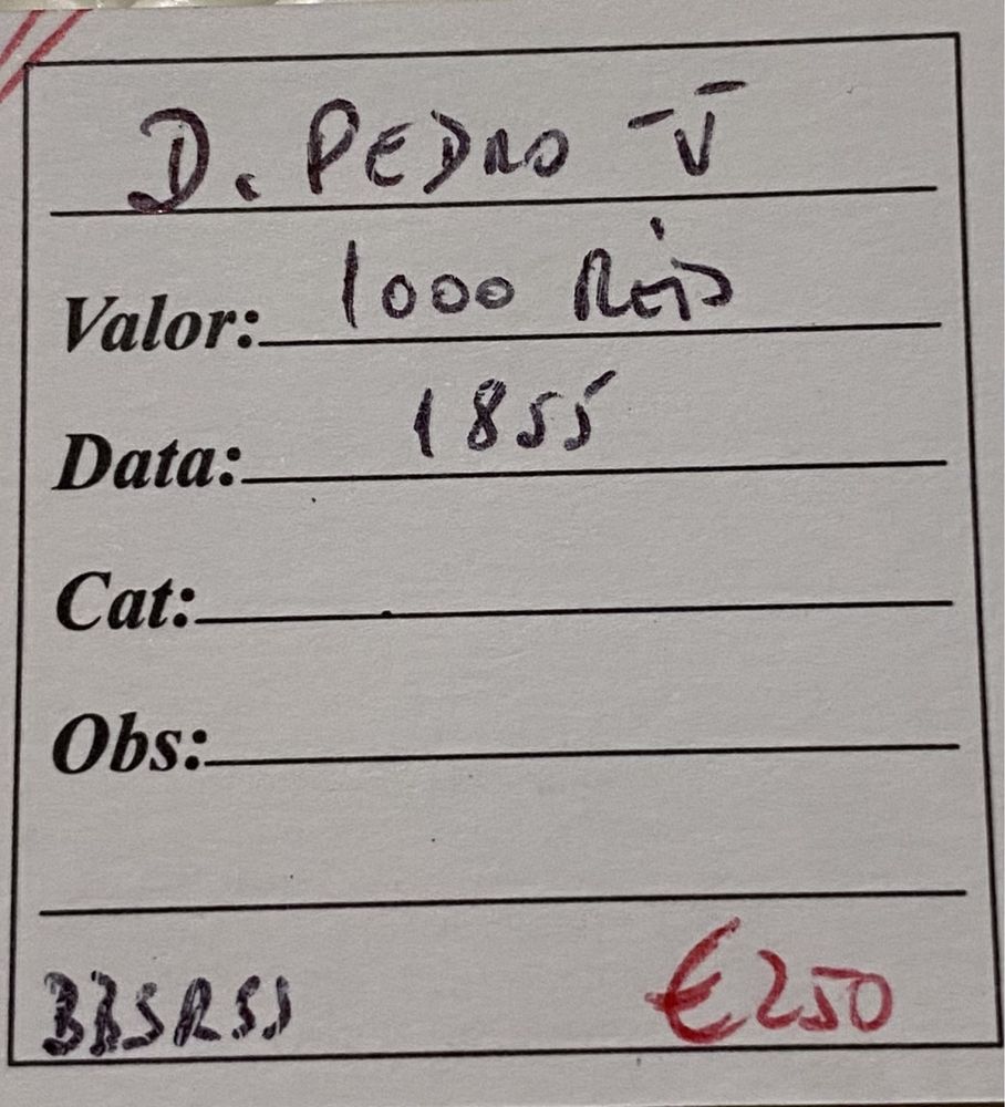 Moeda de ouro D. PEDRO V 1000 Reis 1855