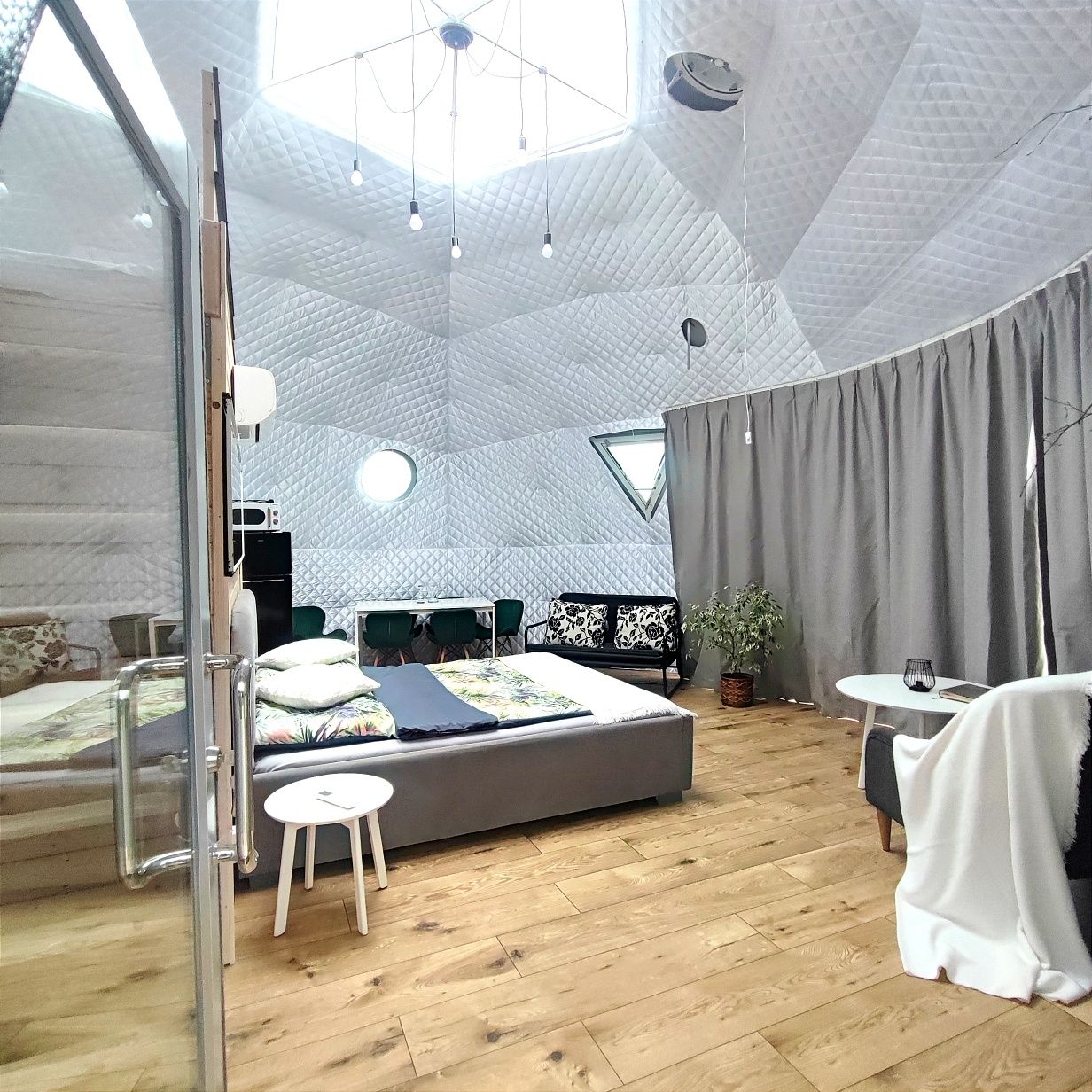 Jurta, Glamping, Namiot, Domek na Kaszubach, wakacje, Jacuzzi balia