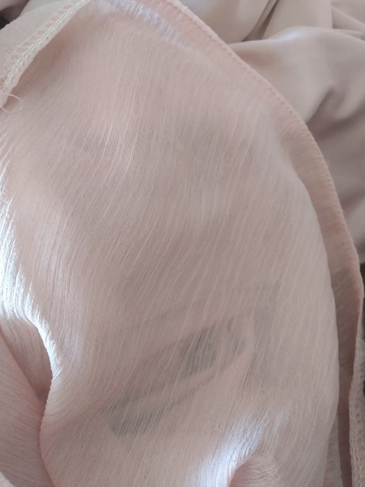 Sukienka pudrowy róż, gole plecy. Długa