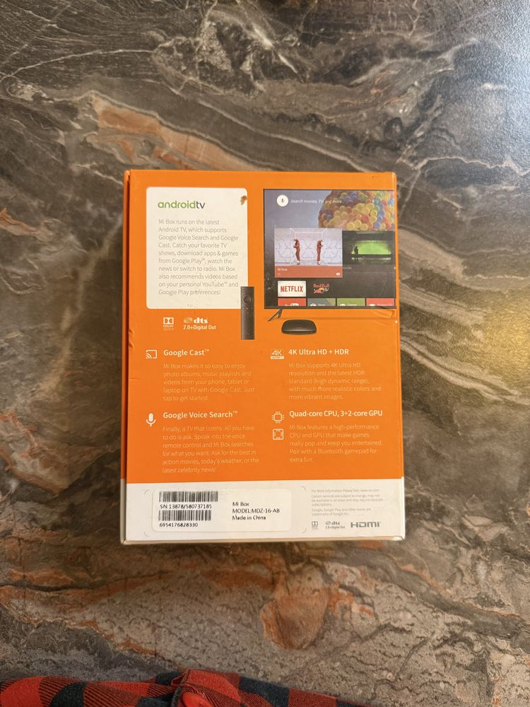 Продам приставку смарт tv xiaomi mi box 4k ultra hd set-top box