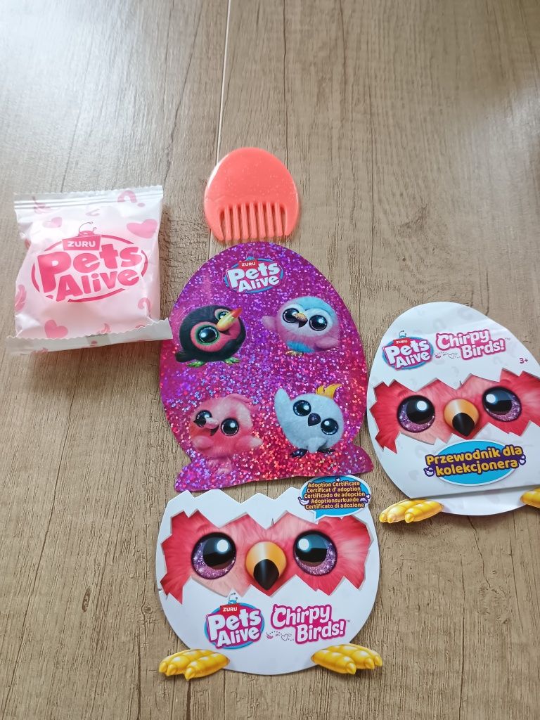 Pets Alive ZURU Chirpy Birds maskotka interaktywna wesołe ptaszki