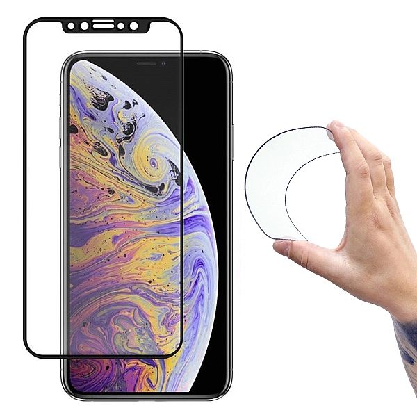 Wozinsky Full Cover Flexi Nano folia szklana szkło hartowane z ramką i