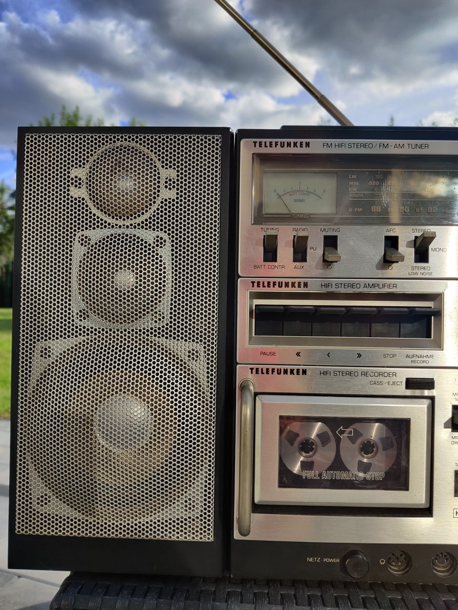 Telefunken studio 1 boombox radiomagn Zamianaetofon