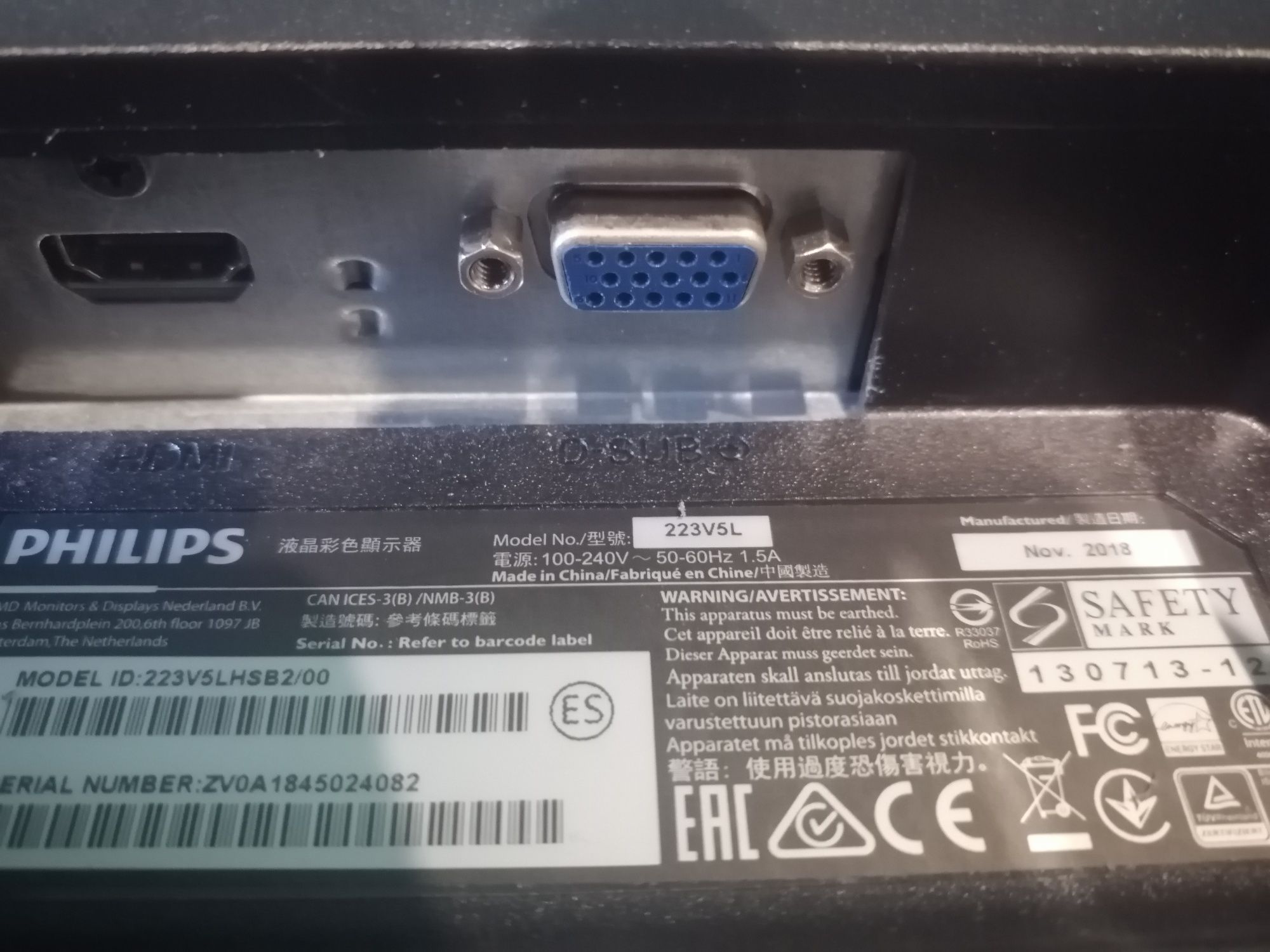 Monitor philips 223v 75hz