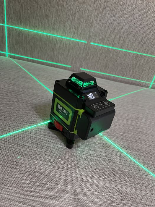Лазерный уровень Hilda 4D 16 линий нивелир Лазерний рівень 16 ліній