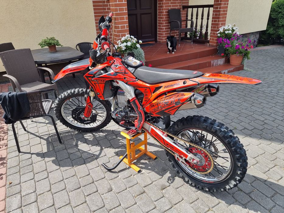 Honda crf 450 pełen ukald wydechowy