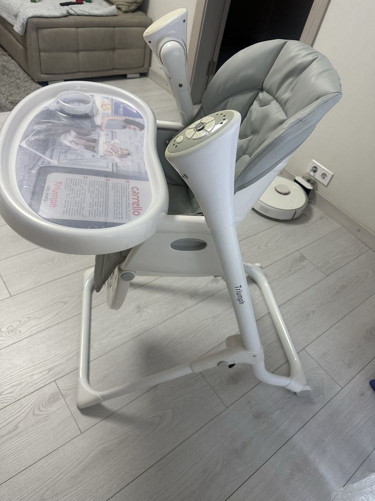 Стільчик-качеля для годування Carrello Triumph CRL-10302 Cloud Grey