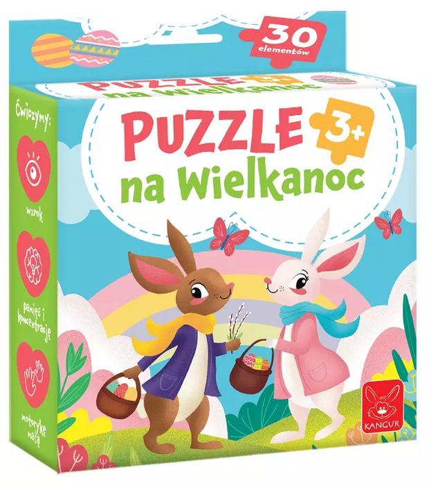 Puzzle na Wielkanoc. Kangur