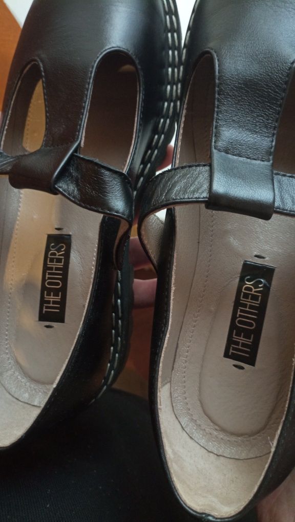 Шкіряні чорні туфлі Mary Jane Розмір 38