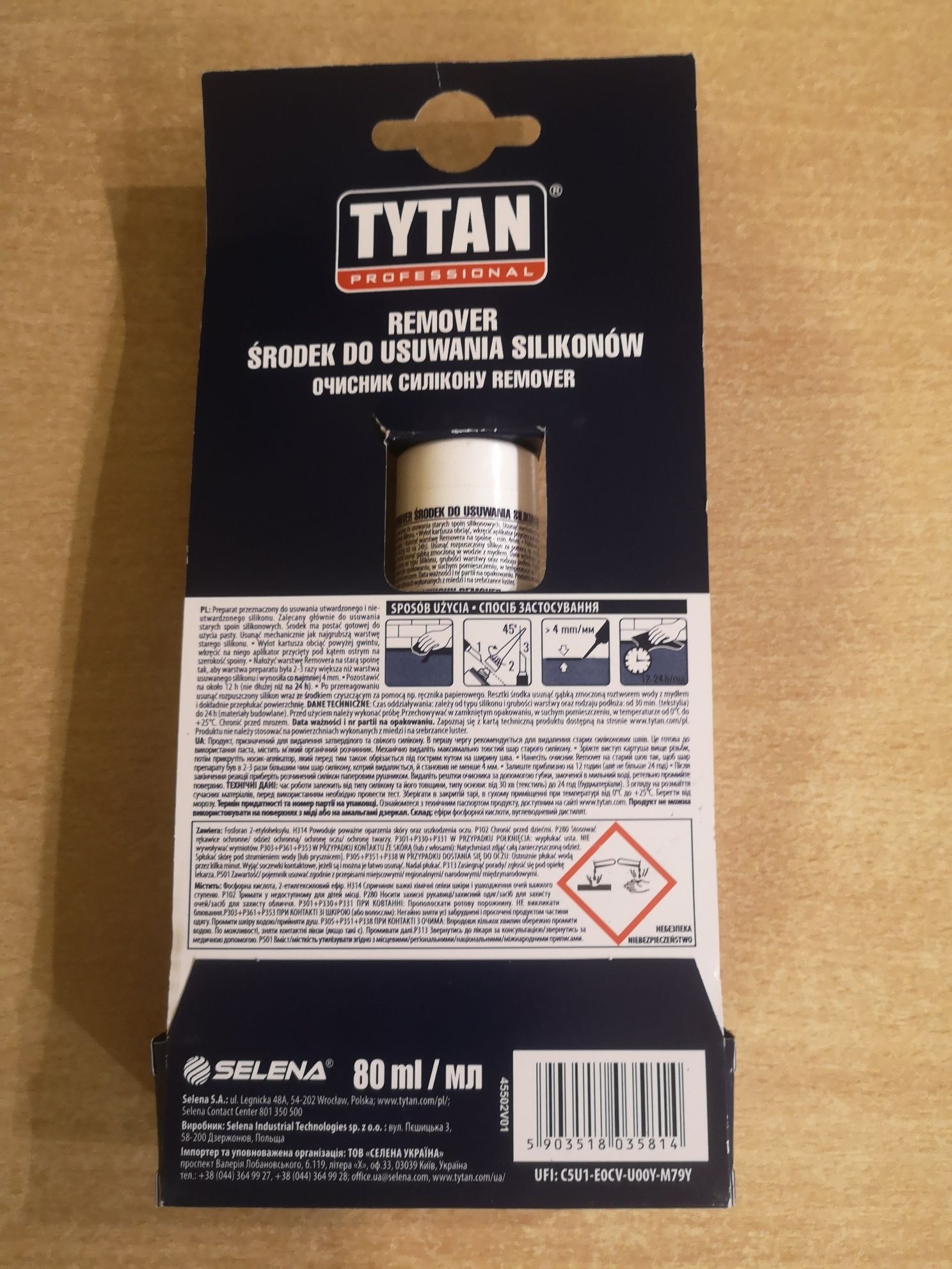 Środek do usuwania silikonu Tytan Remover, 80 ml