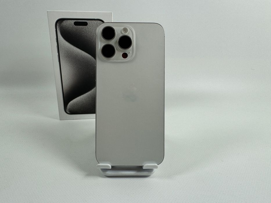 iPhone 15 Pro Max 256GB White MU673 e-sim Магазин Neverlock АКБ 94%