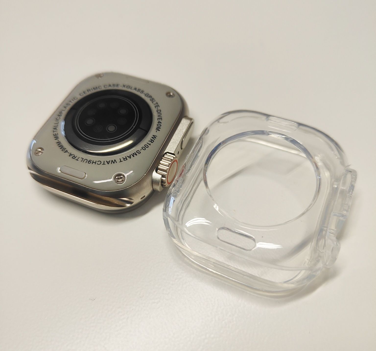 Conjunto smartwach com 7 braceletes e proteção de relógio em plástico