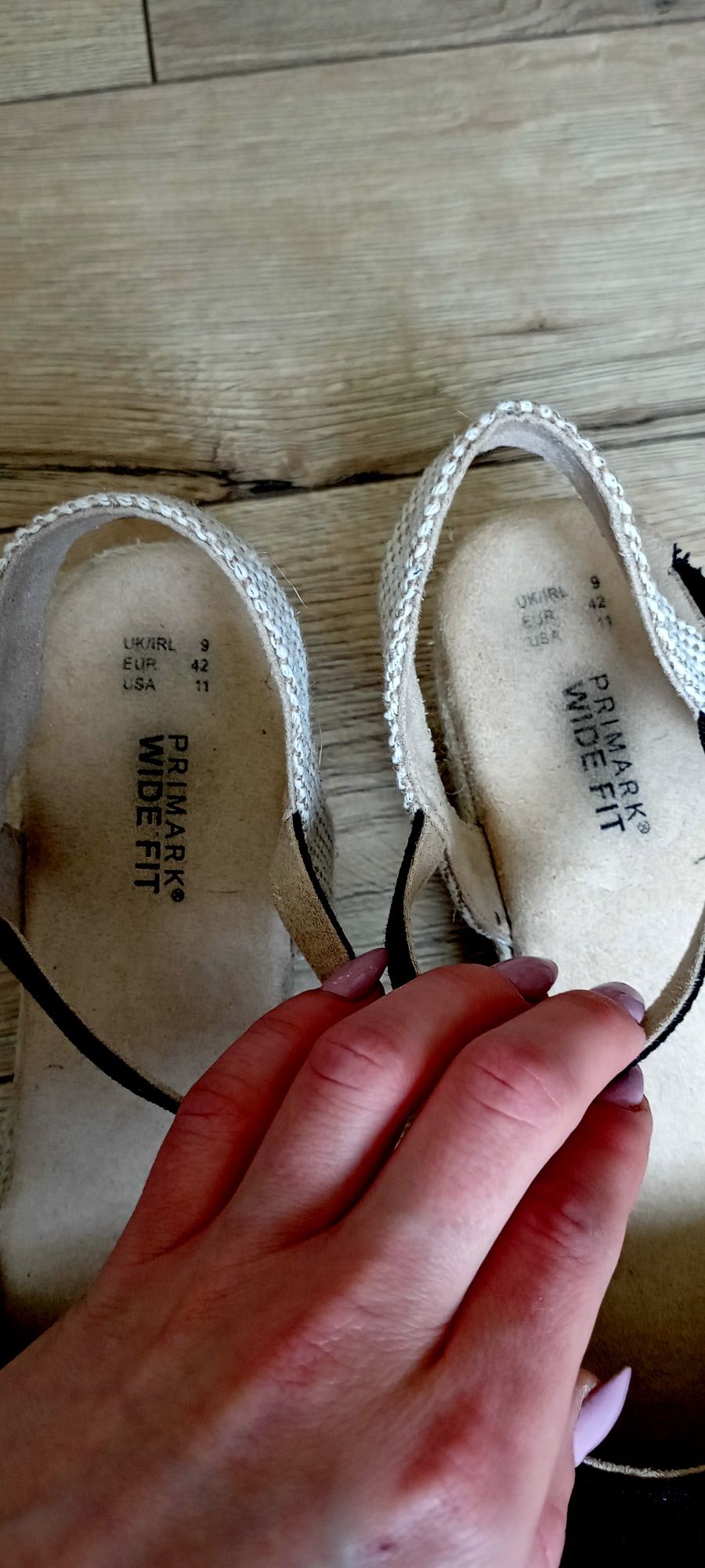 Sandały espadryle czarne 42 Primark