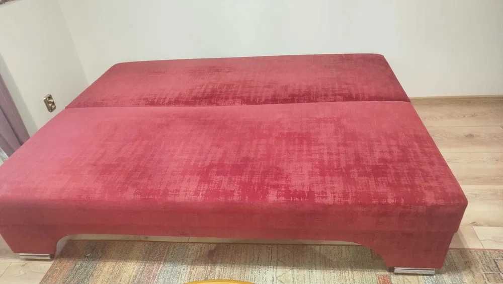 SOFA 3 osobowa z funkcją spania, welur