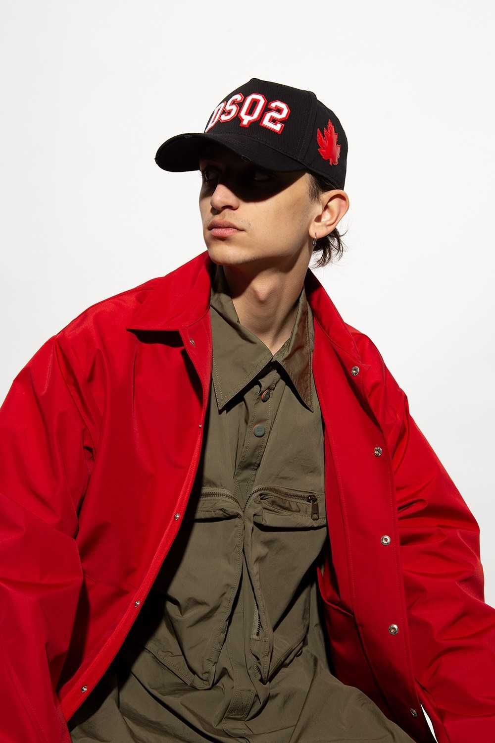 DSQUARED2 nowa czapka z daszkiem Maple Leaf Cap