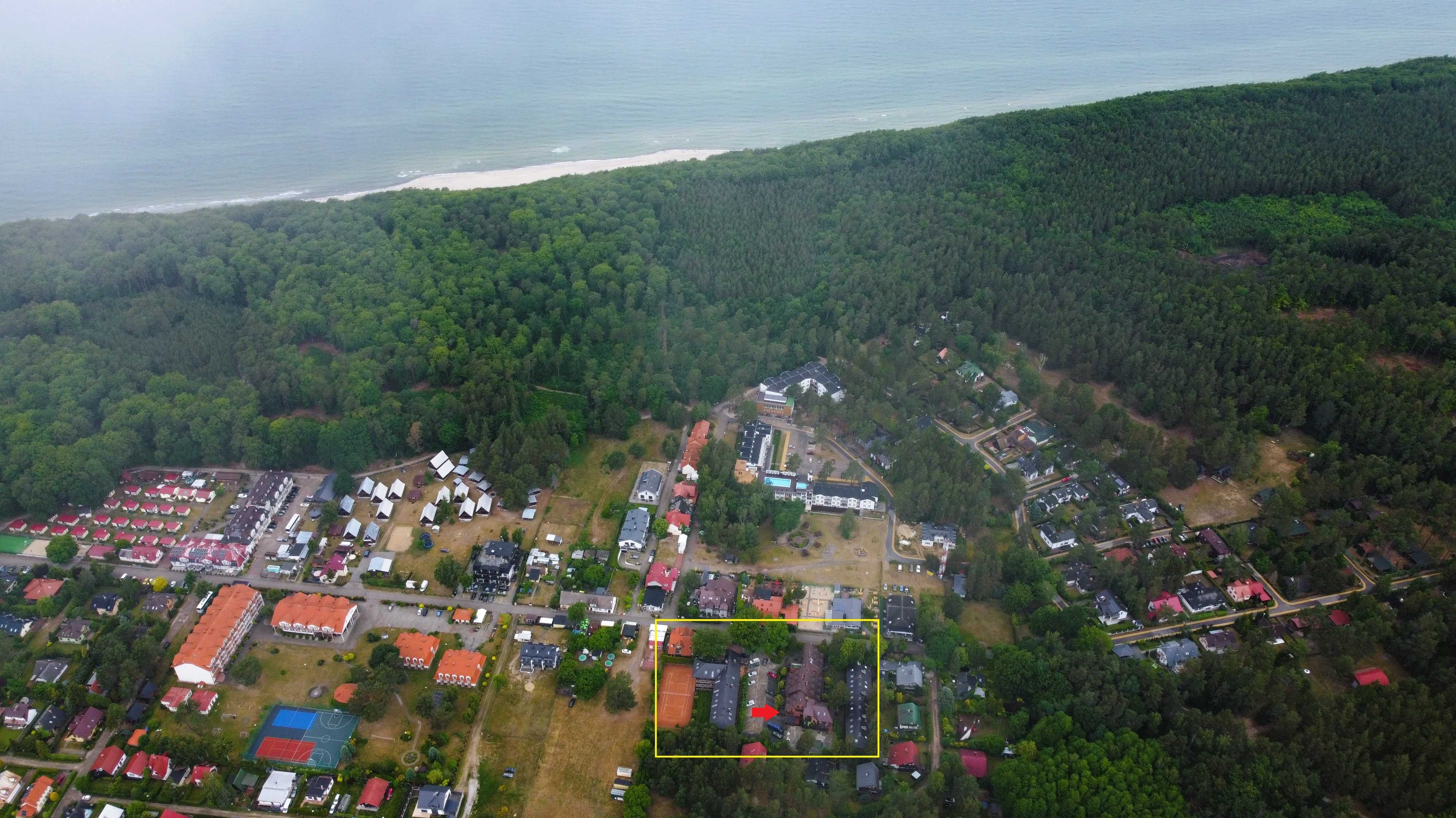Apartament nad morzem w Poddąbiu z basenem (gm. Ustka)