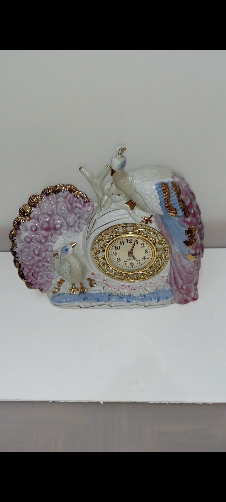 Relógio de Loiça Antigo Decorativo