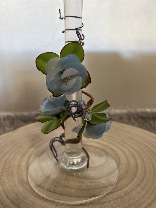 ULTIMA Jarra de decoração com vela e flores NOVO