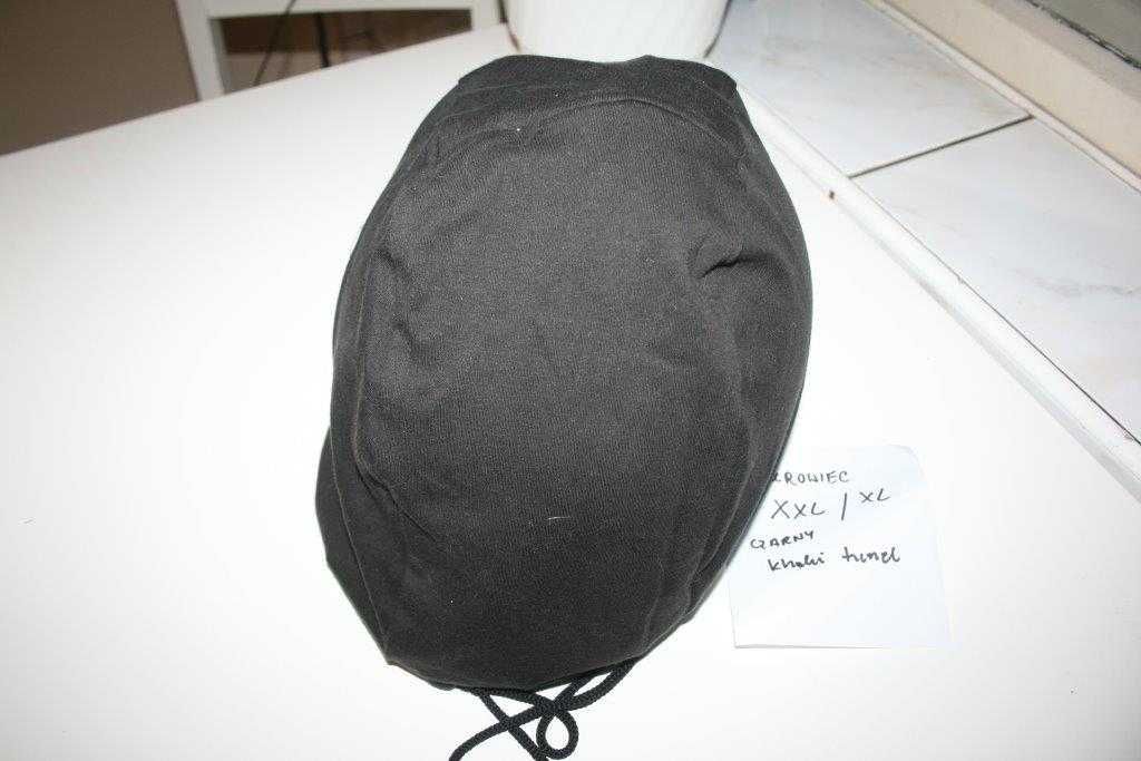pokrowiec worek na kask narciarski XL/ XXL czarny tunel khaki