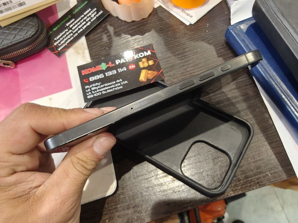 iPhone 15 Pro Max 256gb 100% baterii.. Titanium Black.. PAT-KOM