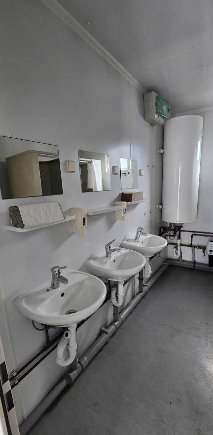 Kontener Sanitarny WC umywalki toalety prysznice Sanitariat