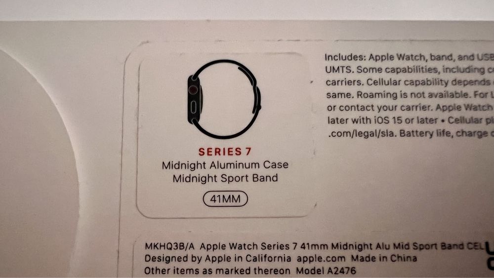 Apple watch 7 cellular 41mm aluminium