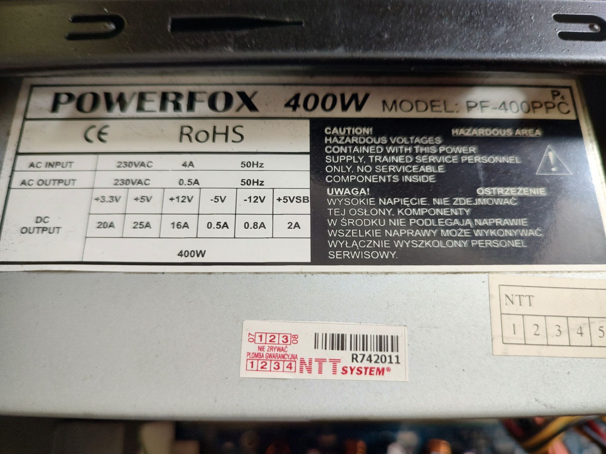 Pentium 3 GHZ, plyta 4coredual-sata2 - stary komputer