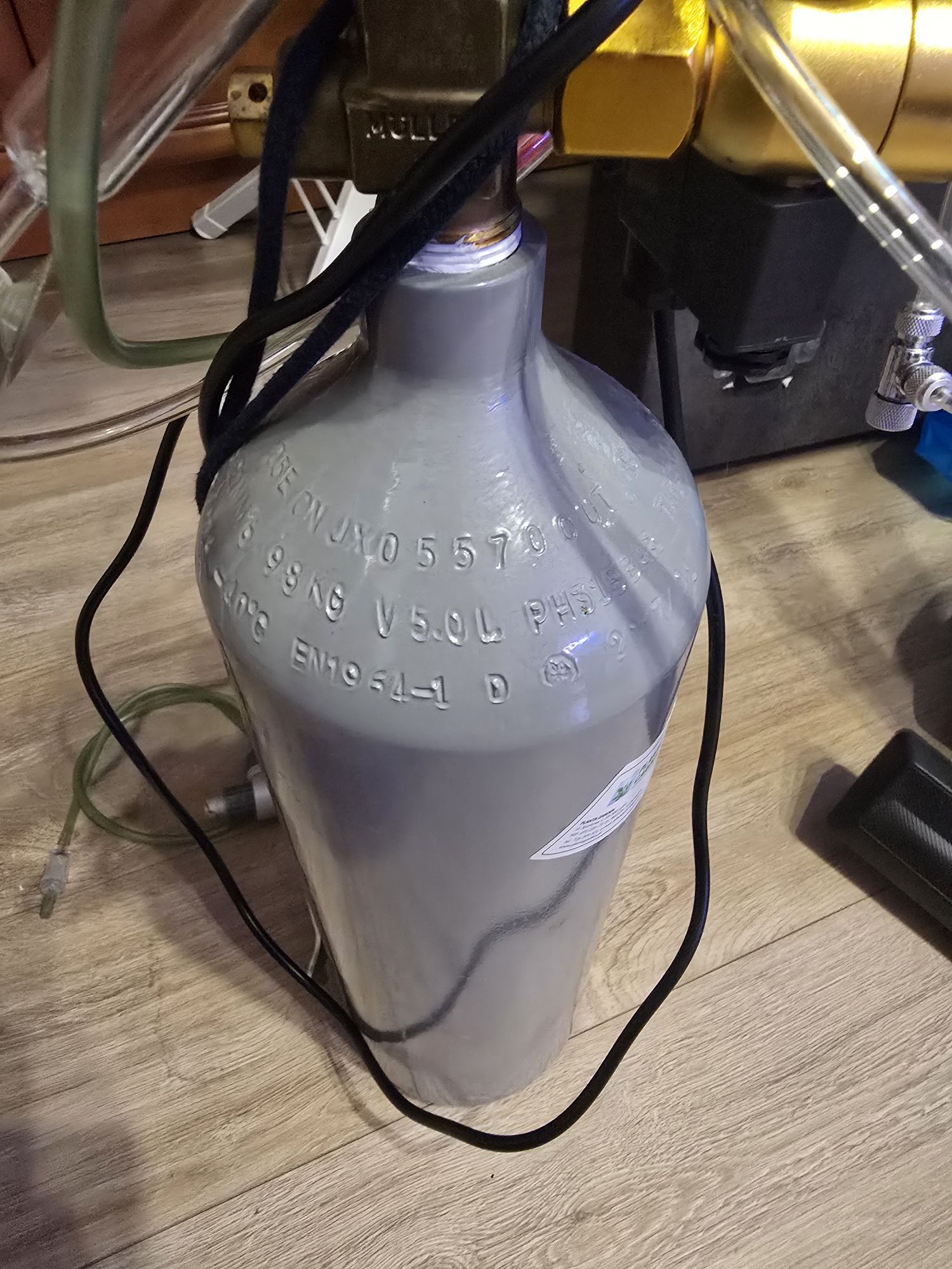 Butla CO2 5L z reduktorem, itp