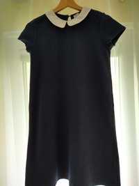 Elegancka granatowa sukienka rozmiar 164 cm, 5-10-15