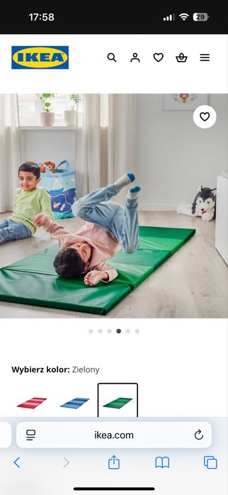 Cienka mata gimnastyczna IKEA – używana PLUSFIG