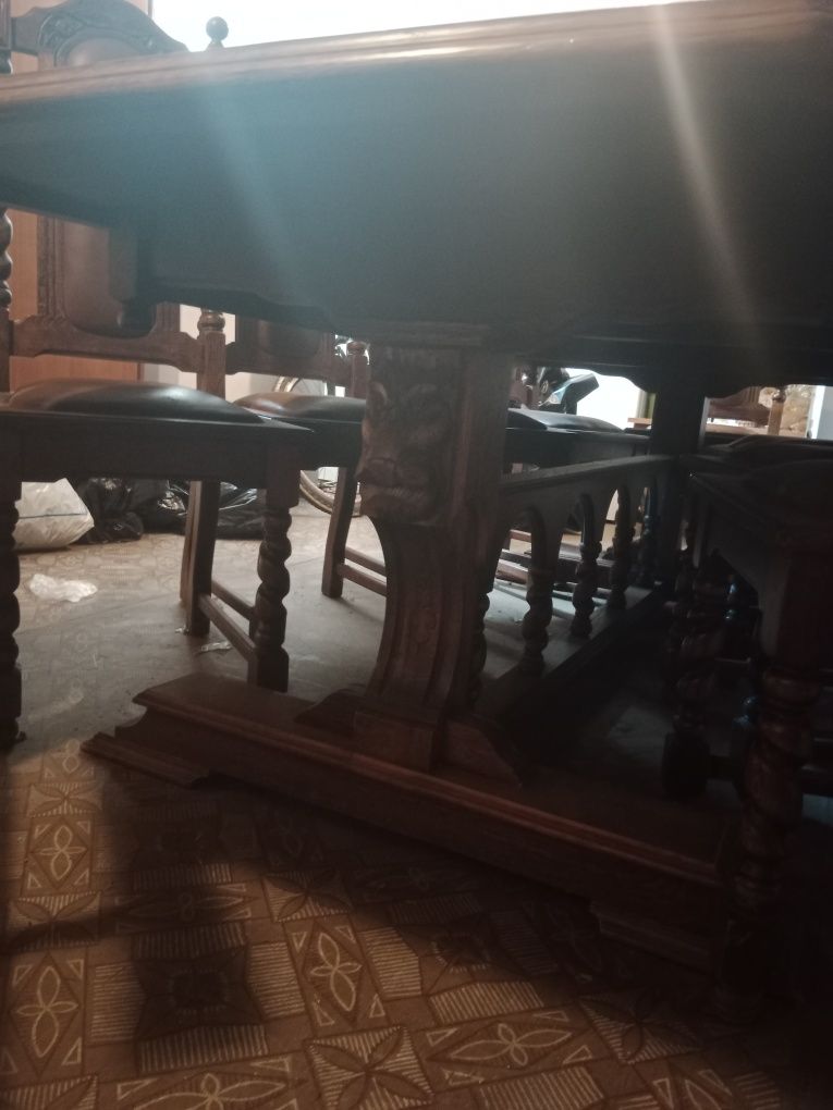 Meble Gdańskie stół i stołki