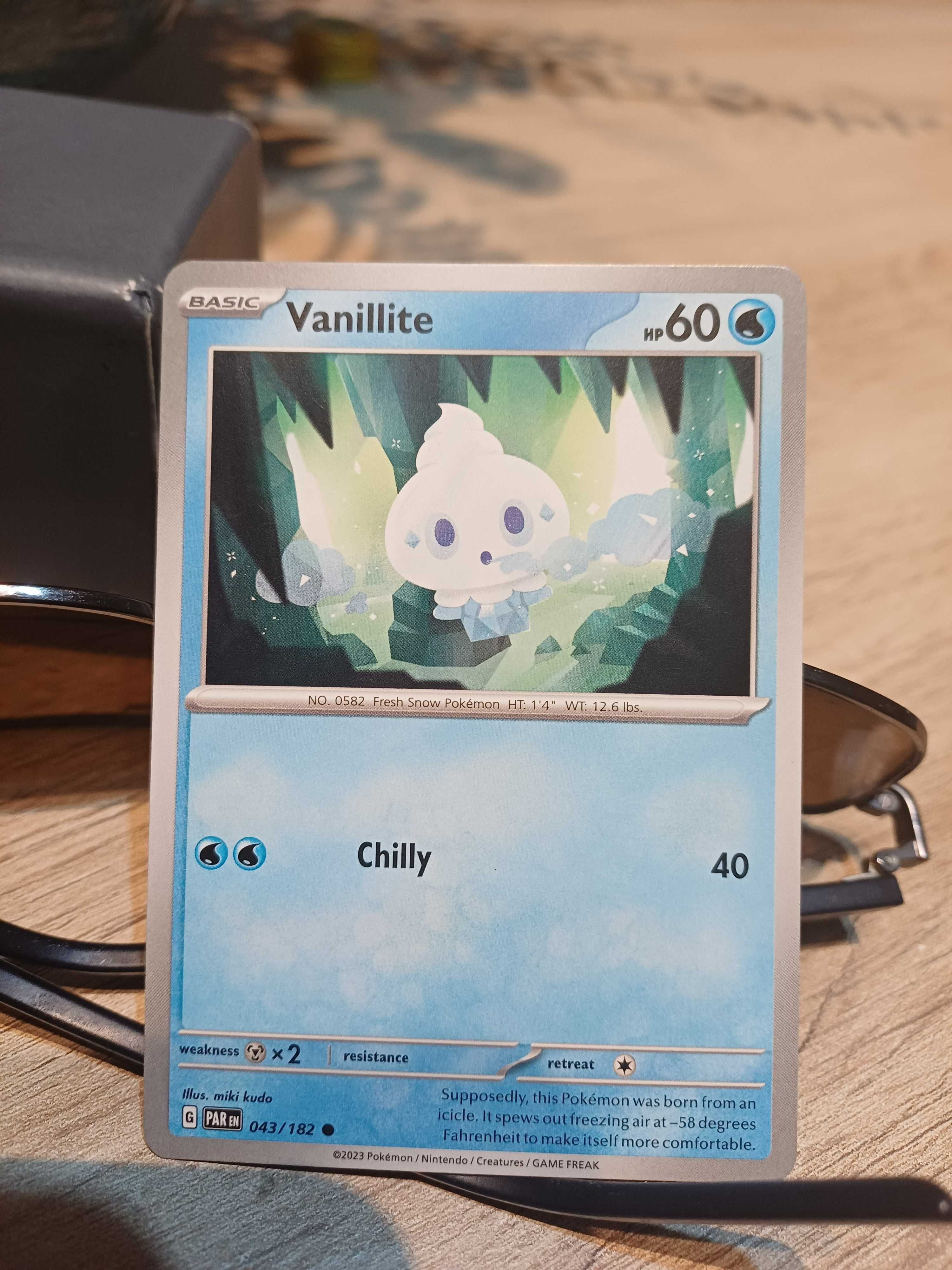 Carta Pokémon Vanillite 042/182