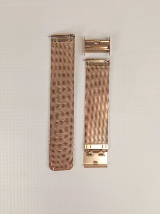 Złoty pasek do najtańszego chińskiego smartwatch 20mm