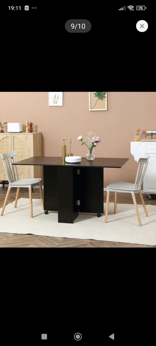 Mesa nova preta dobravel