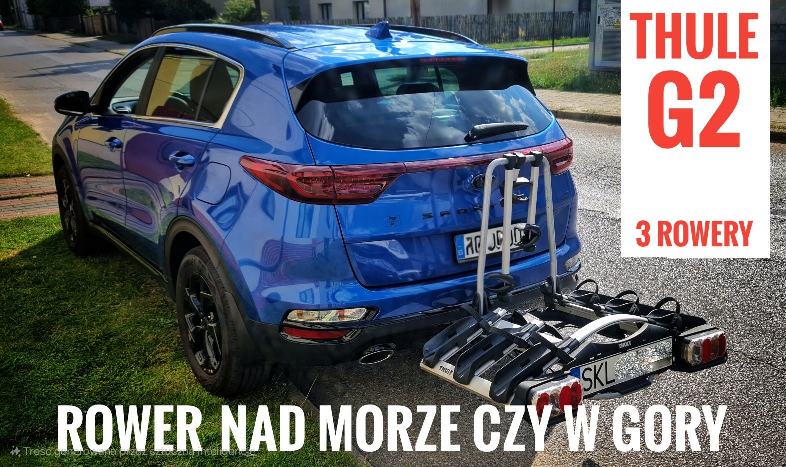 Wynajem bagażnika rowerowego na hak thule