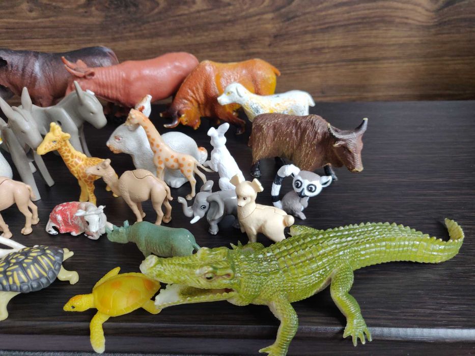Большой набор, коллекция игрушек - животные, птицы + подарок.