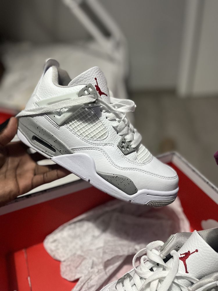 Jordan 3 retro branco e cincento