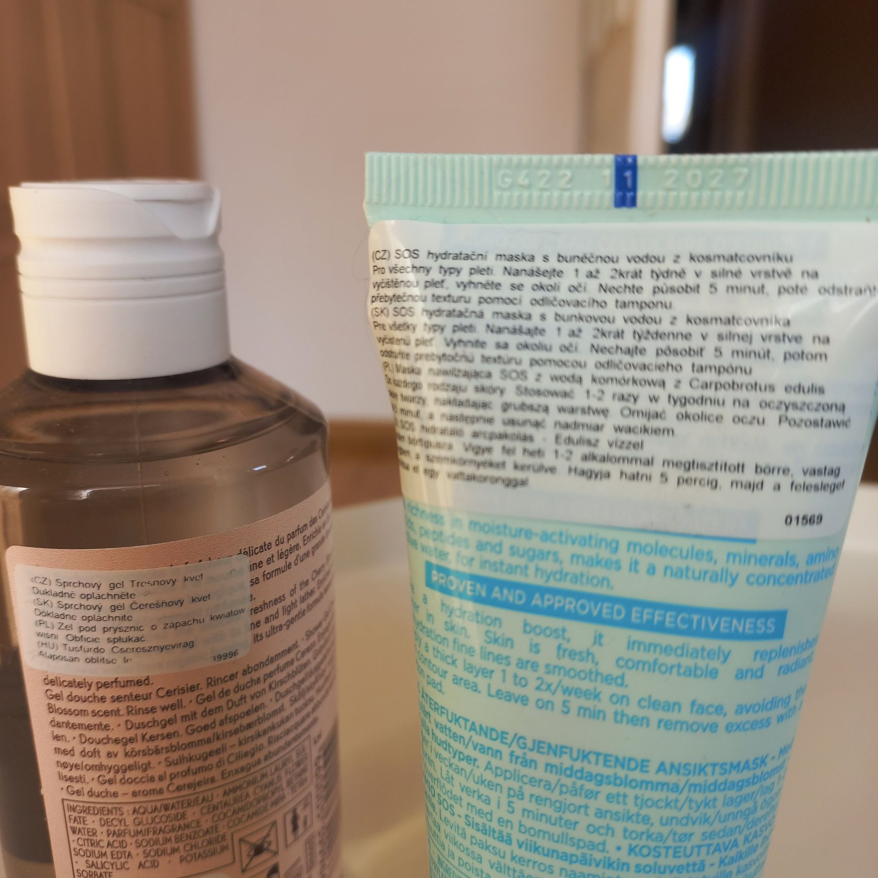 Yves Rocher NOWE Żel pod prysznic 200 ml + maska nawilżająca 75 ml