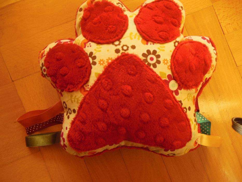 Łapka kotka kotek metek minky metki szeleści handmade