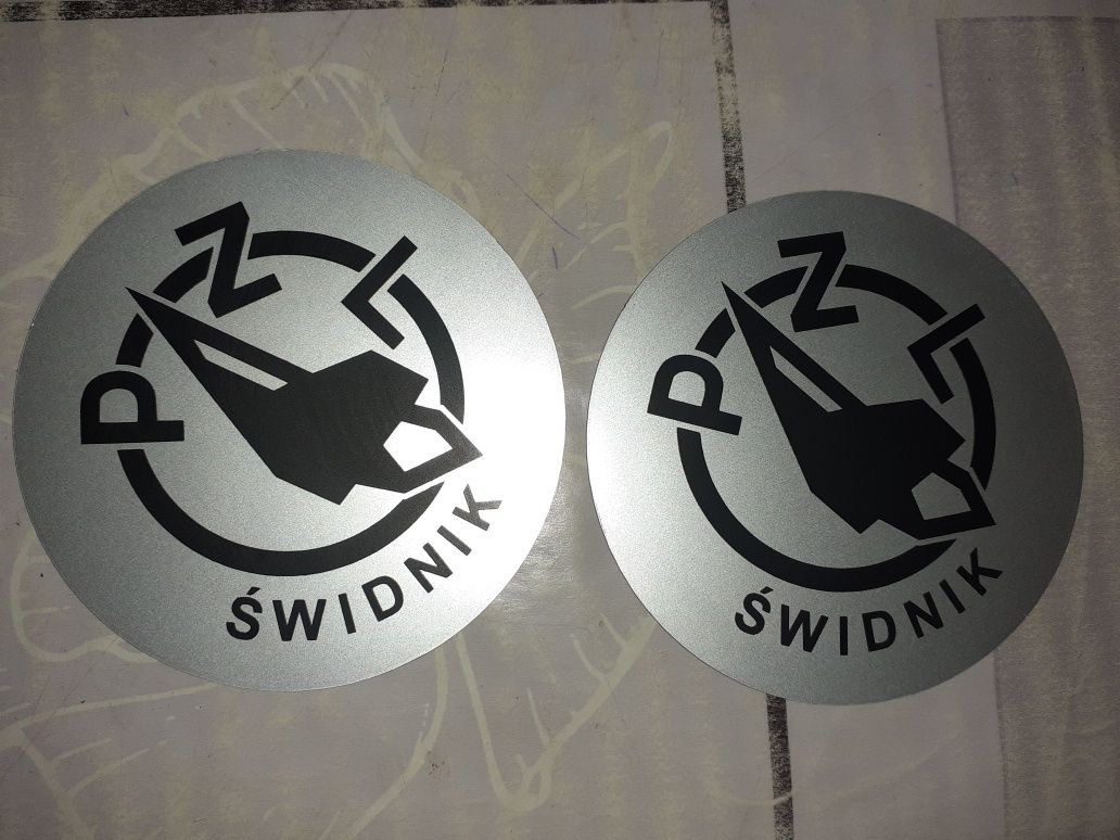 Nowy kpl emblematy aluminiowe wsk125 175 na zbiornik paliwa bak