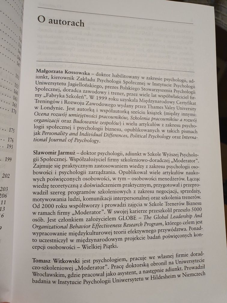 Psychologia dla Trenerów Kossowska, Jarmuż, Witkowski,