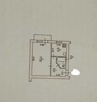 Продаж 1-кімнатної квартири, бул. Центральний